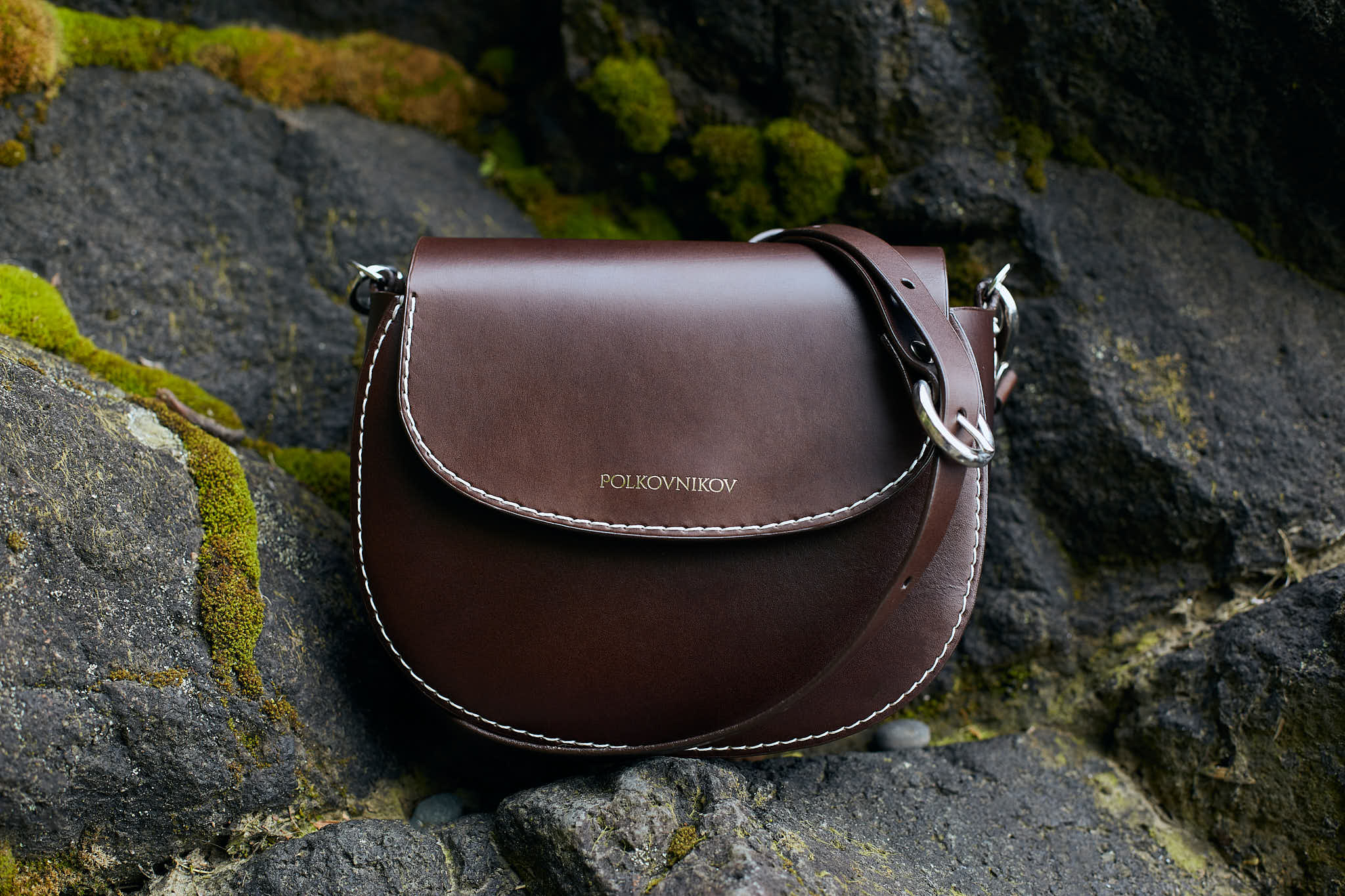 Cross Body Bag “Kentucky” - Dark brown