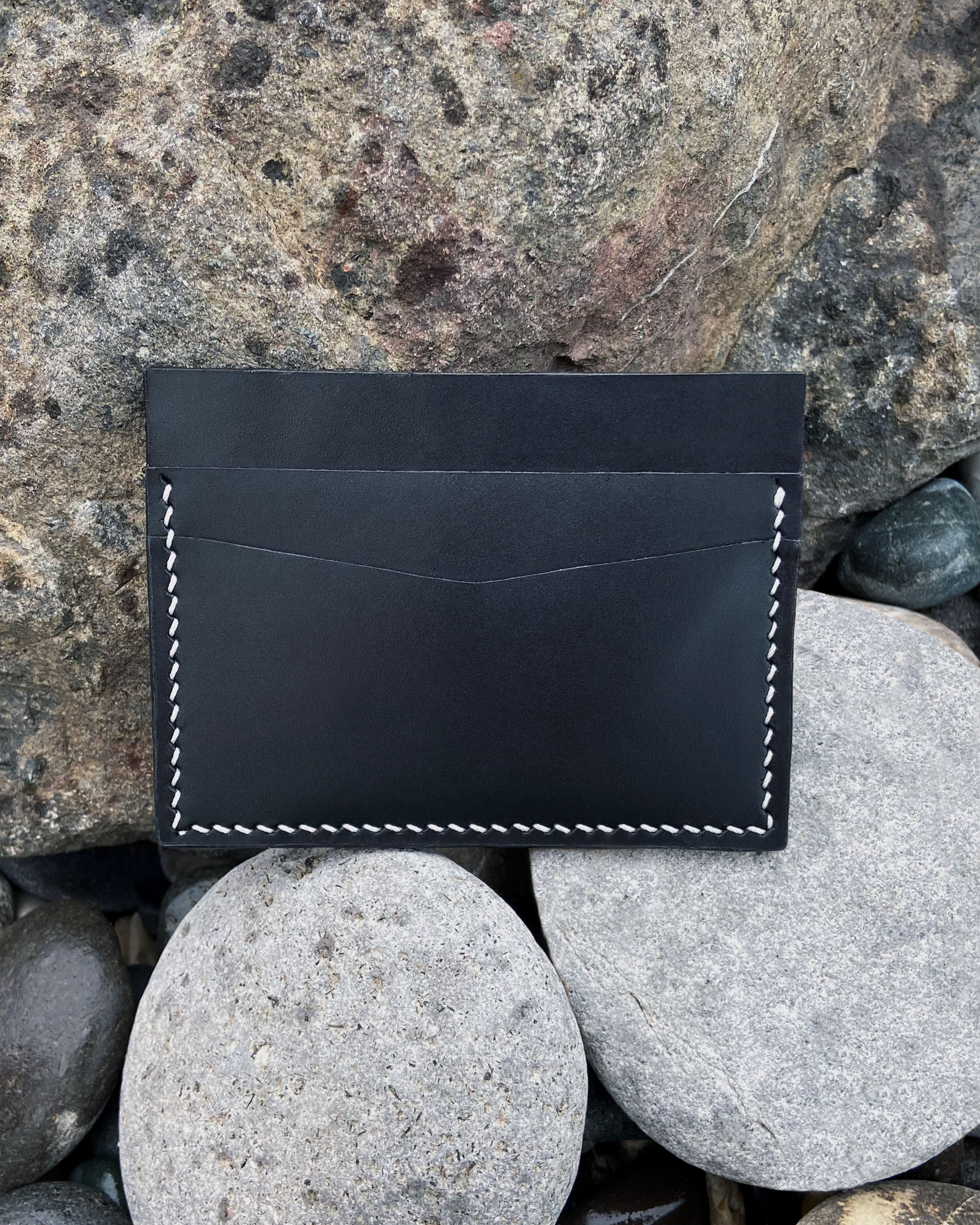 Tarjetero "francés" - Negro